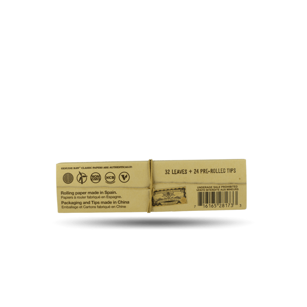 32 feuilles à rouler pre-rolled RAW